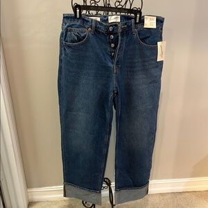 Universal Thread Blue Cropped Ankle Jeans